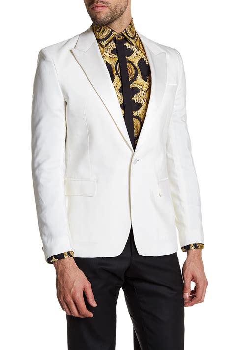 versace white blazer dress|Versace blazers for men.